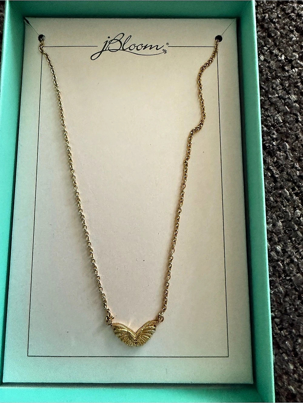 jBloom Wings Necklace Gold